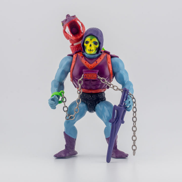 Mabamex Dragon Blaster Skeletor (Large, purple boots) - Front View