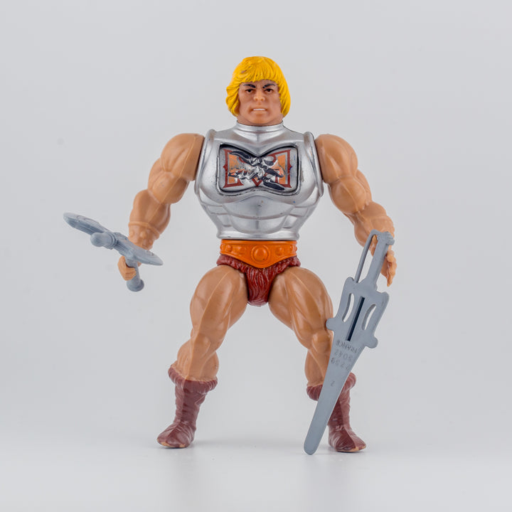 Spain Battle Armor He-Man (Silver, Chrome Painted) - Front View
