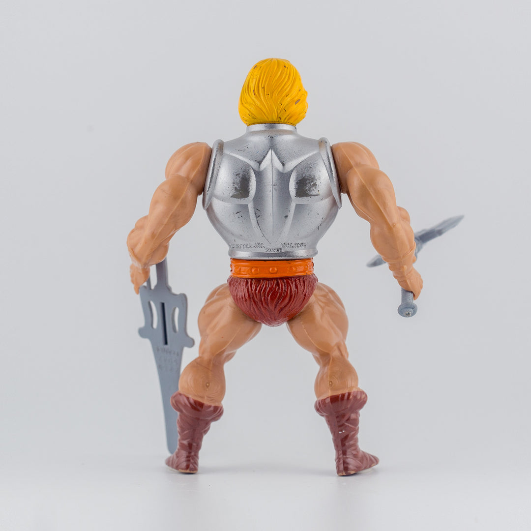 Spain Battle Armor He-Man (Silver, Chrome Painted) - Back View